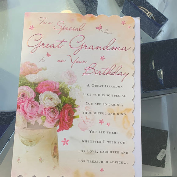 Special Great-Grandma on your Birthday card