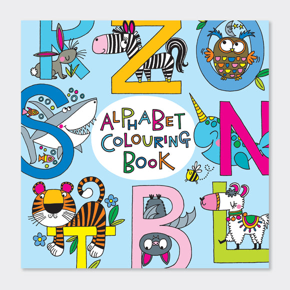 This alphabet themed colouring book from designer Rachel Ellen features 12 pages of  illustrations to colour in - each page includes designs based on the letters of the alphabet. Each page is blank on the reverse leaving room for drawing, doodles and writing.