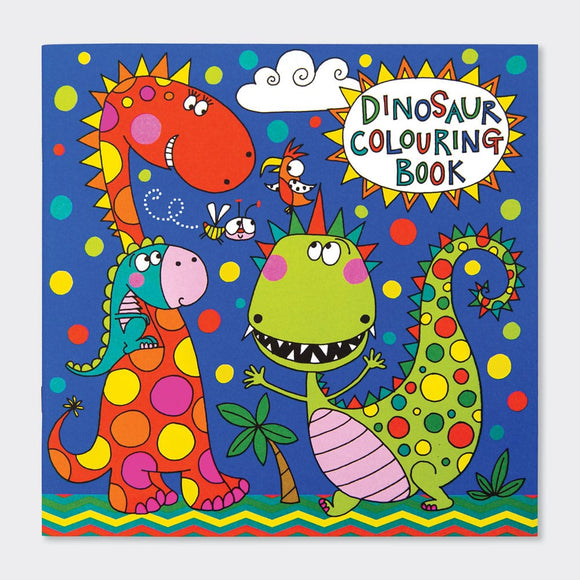This dinosaur themed colouring book from designer Rachel Ellen features 12 pages of  illustrations to colour in - each page includes a design featuring a fun and friendly dino. Each page is blank on the reverse leaving room for drawing, doodles and writing.