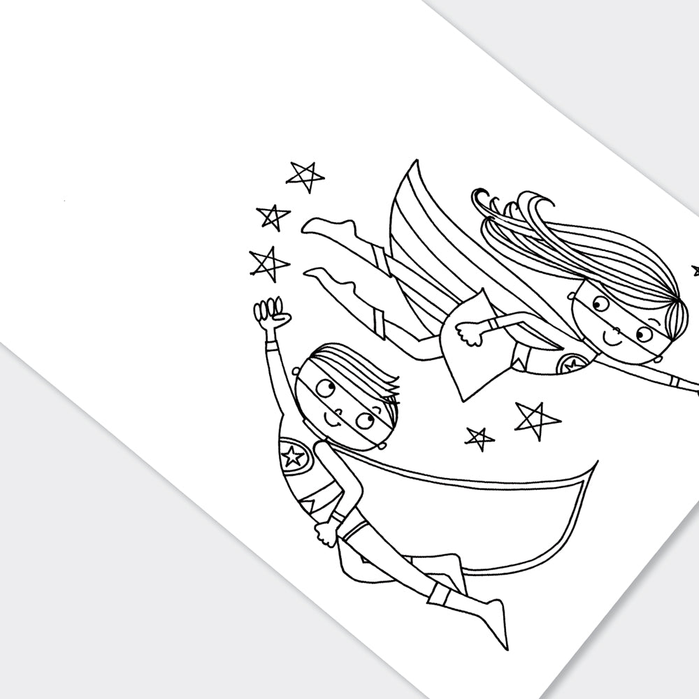 Rachel Ellen Superhero Colouring Book