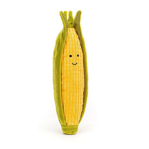 Jellycat's range of new 'Vivacious Veg' soft toys are perfect for ensuring kids learn to love their veggies.  This smiling sweetcorn in a cosy green husk measures 20cm x 6cm and is suitable for children of all ages, from birth and upwards.