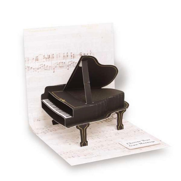 Baby Grand Piano - Pop up card