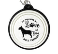 English bull terrier collapsible travel dog bowl