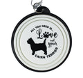 Cairn terrier collapsible travel dog bowl