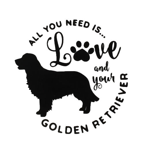 Golden retriever collapsible travel dog bowl