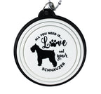 Schnauzer collapsible travel dog bowl