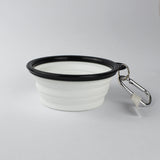 Bull terrier collapsible travel dog bowl