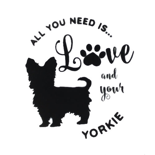 Yorkie collapsible travel dog bowl