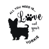 Yorkie collapsible travel dog bowl