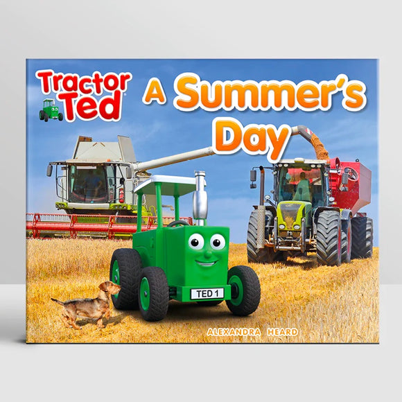 Tractor Ted and Midge are enjoying a Summer’s day on the farm! They watch as trailers are loaded high with hay and huge combine harvesters cut the wheat. They meet the sheep who are having their coats sheared to stop them getting too hot in the summer sunshine. It's so busy on the farm during summertime!