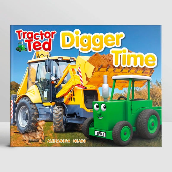 In Digger Time find out with Tractor Ted and Midge the dog how diggers can do more than just dig! They can lift, carry, push and scoop. When Tractor Ted finds a massive machine he asks Farmer Tom all about it and the jobs it can do.