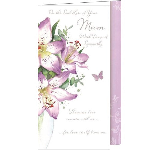 On the sad loss of your Mum - Sympathy card
