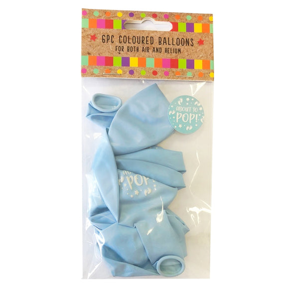 This pack of 6 uninflated balloons is ideal for a baby shower. Designed to inflate to 11